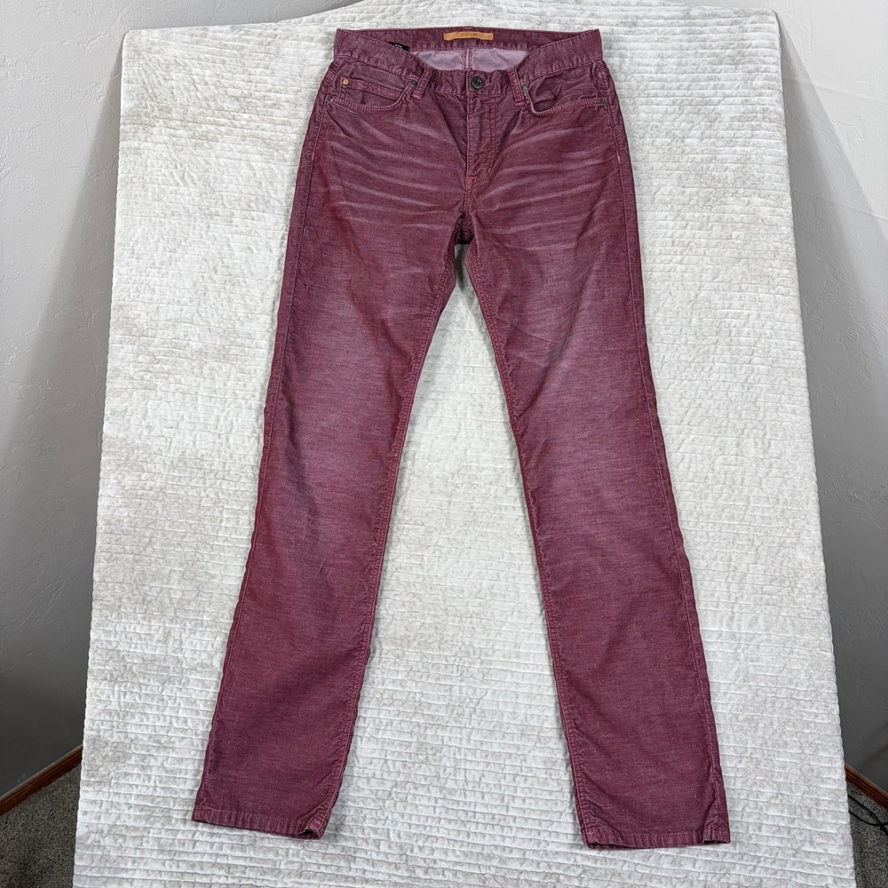 Joes Jeans The Brixton Corduroy Pants Burgundy BDX Vintage Reserve 30 C24DYC8225